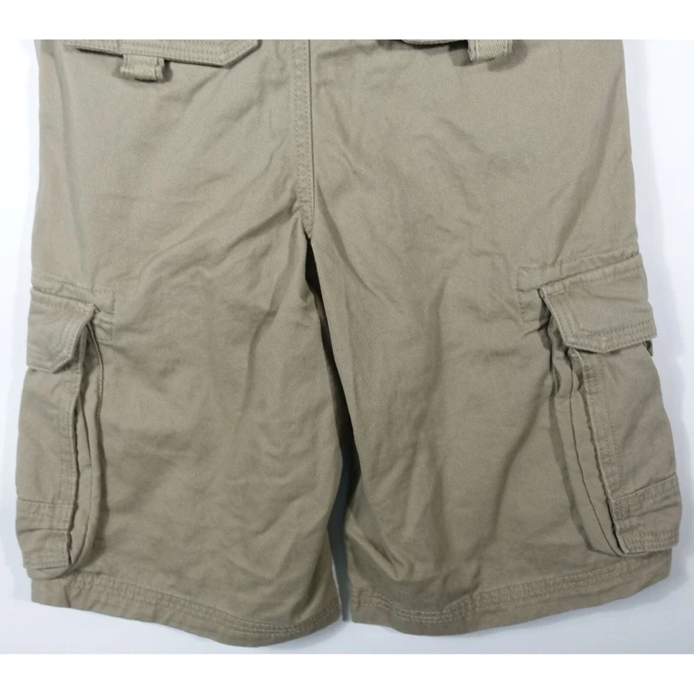 Canyon River Blues Cargo Shorts Boys 8 Adjustable Waistband Belted Cotton Beige